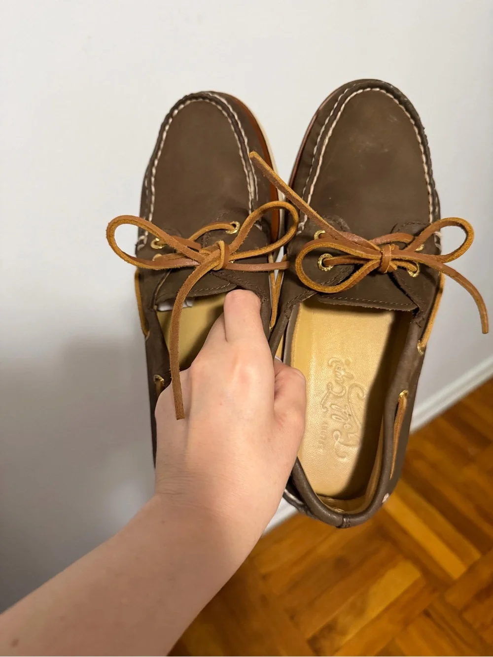 Sperry Gold Cup Authentic Original 2-Eye Boat Shoe in brown 8 men